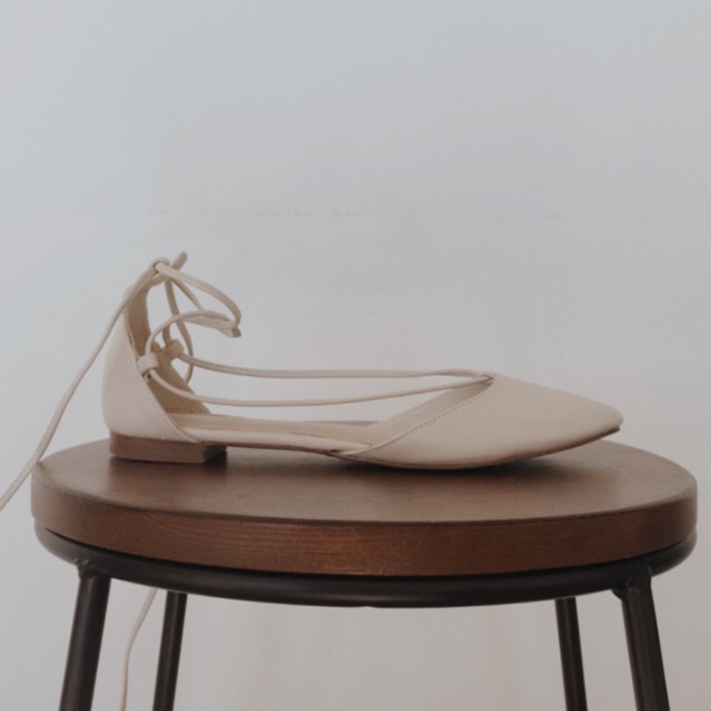 pointed strappy ballet flats